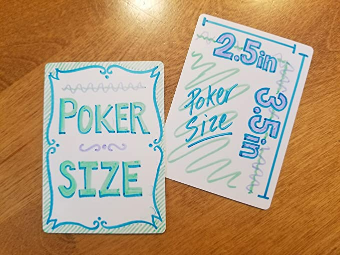 180 Poker Size Blank Playing Cards - Uncoated Cards