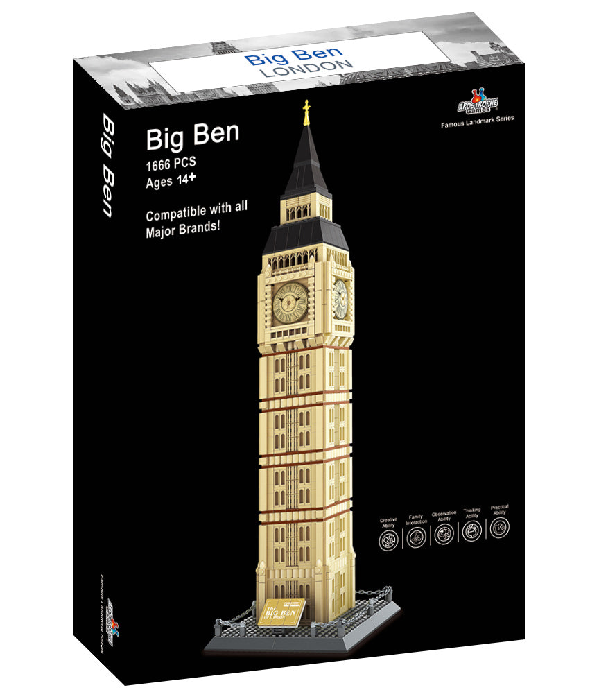 Big Ben Building Block Set - 1,666 Pieces