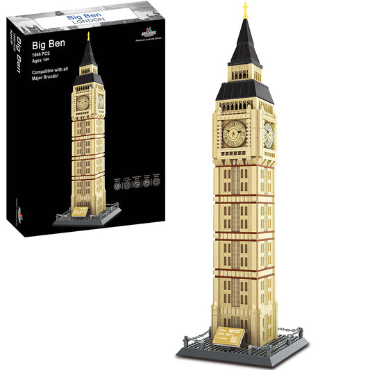 Big Ben Building Block Set - 1,666 Pieces