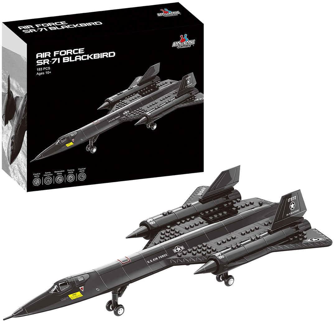 SR-71 Blackbird Jet Building Block Set – 183 Pieces