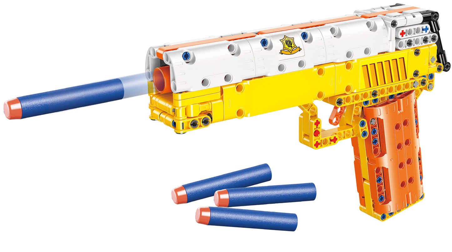 Foam Dart Blaster Toy Gun Building Block Set - 222 Pieces