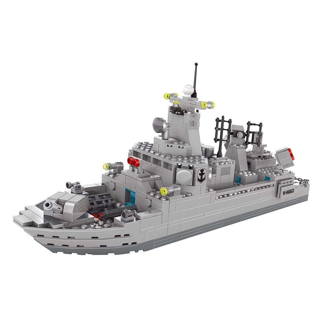 Navy Destroyer Building Block Set - 528 Pieces
