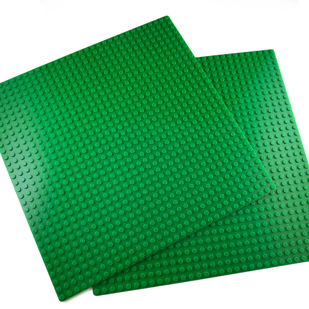 2 Green Building Block Base Plates