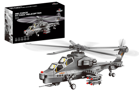 Attack Helicopter Building Block Set - 283 Pieces