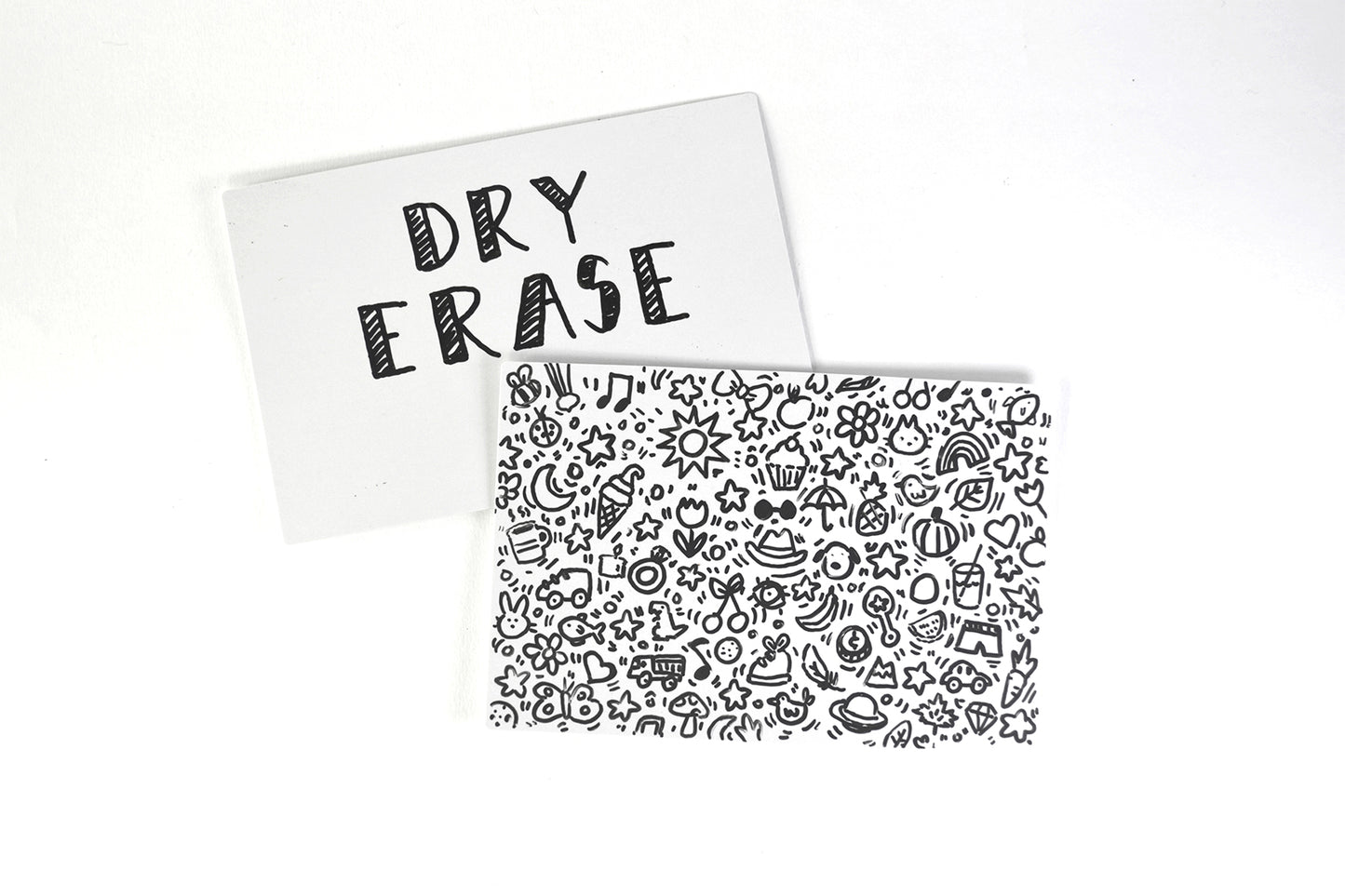 Reusable Large Dry Erase Index Cards (4" x 6") - 40 Card Pack