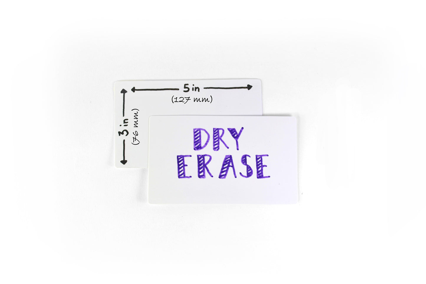 Reusable Dry Erase Index Cards (3" x 5") – 45 Card Pack