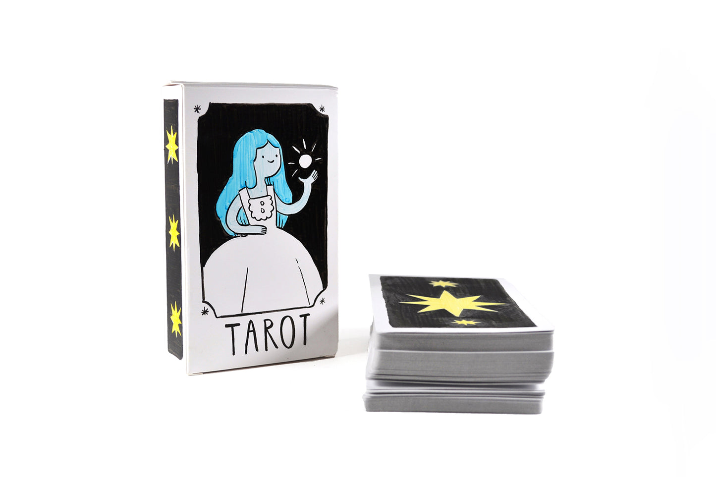 Blank Playing Cards Tarot Size - 80 Matte Finish Cards & Blank Box
