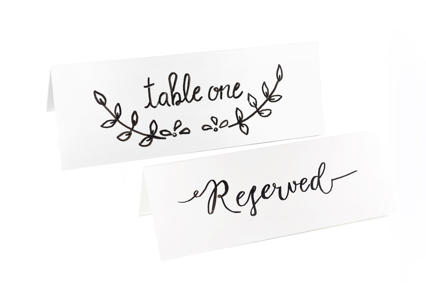 Reusable Dry Erase Name Tent Cards - 30 Card Pack