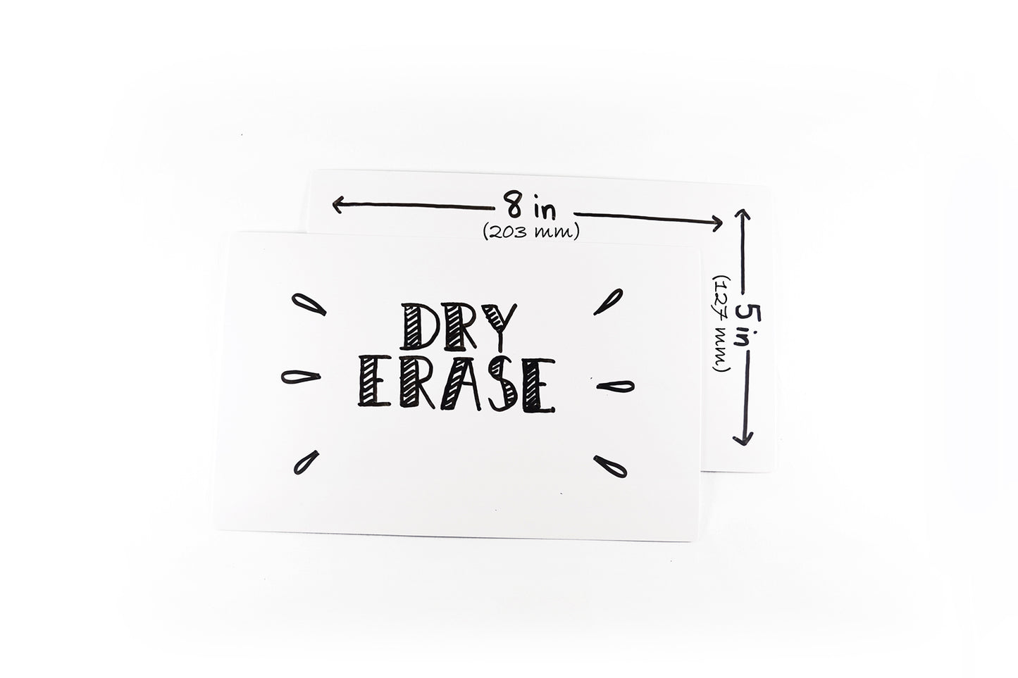 Reusable Giant Dry Erase Index Cards (5" x 8") – 30 Card Pack