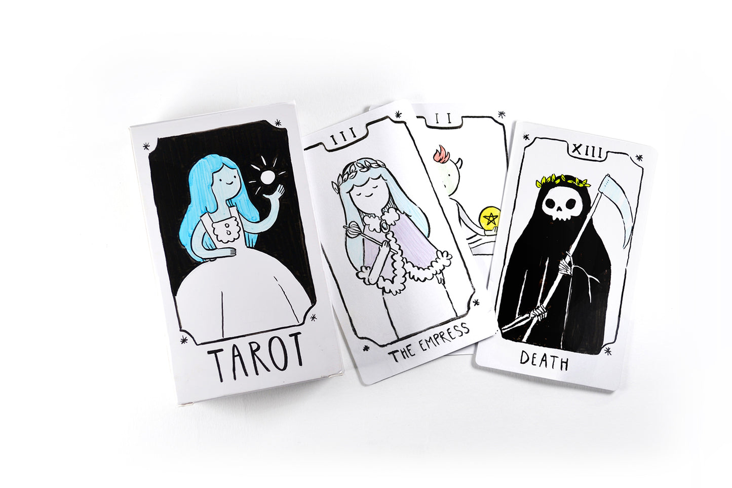 Blank Playing Cards Tarot Size - 80 Matte Finish Cards & Blank Box