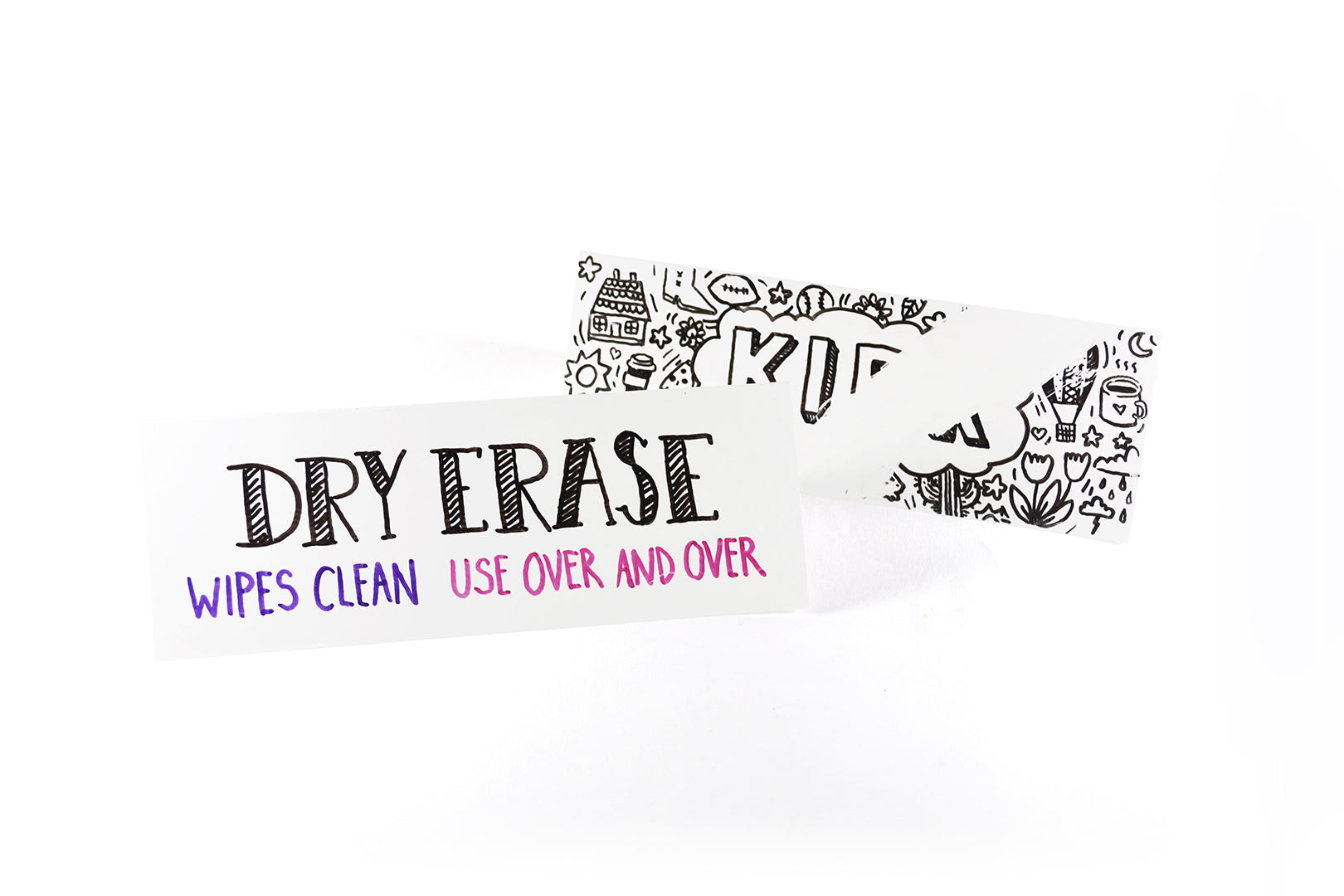 tent name Apostrophe Games Dry Erase Name Tent Table Cards 8.5" x 3" (30 Pack) Reusable Name Cards, Classroom Name Tags, Wedding Guest Name Tents