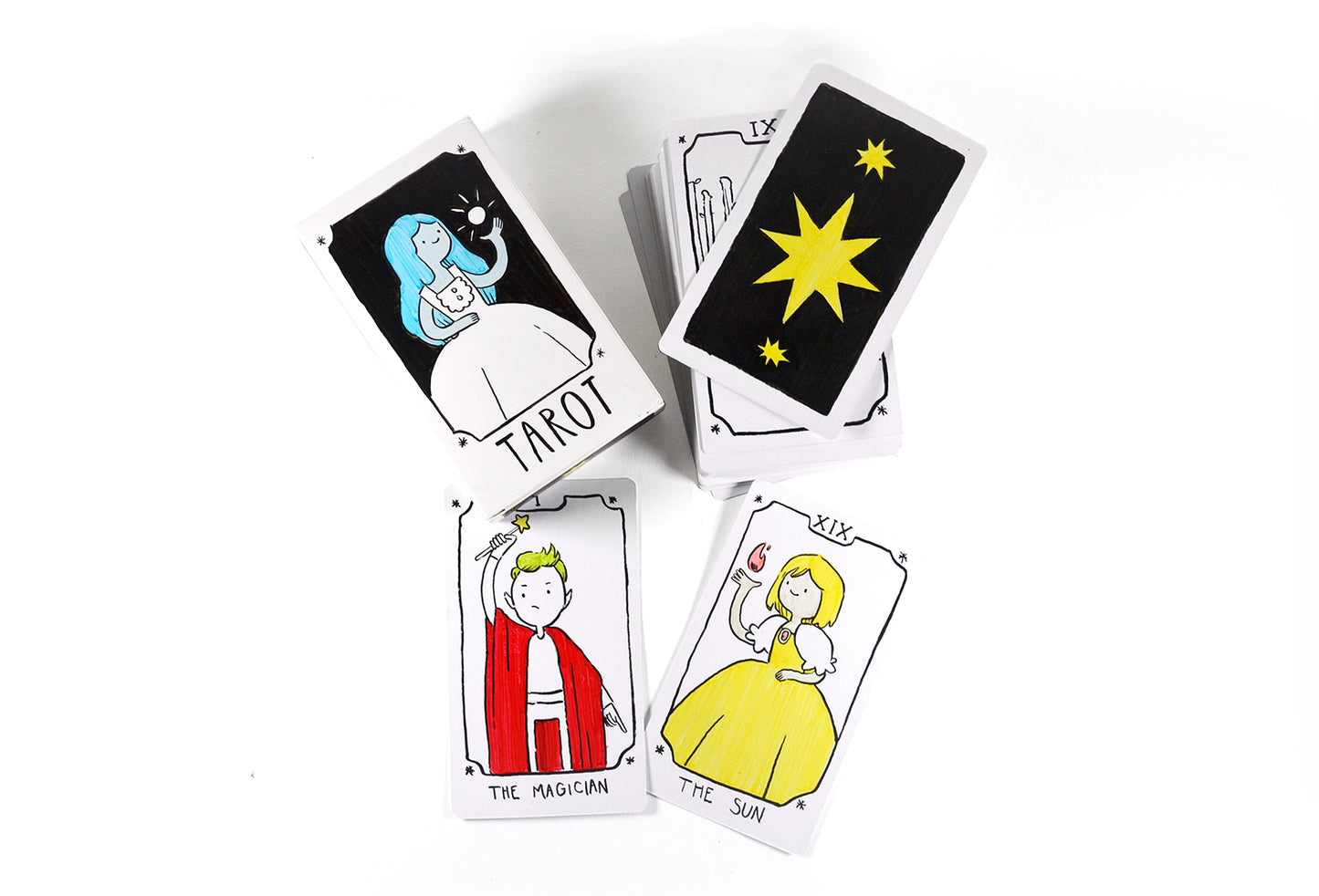 Blank Playing Cards Tarot Size - 80 Matte Finish Cards & Blank Box