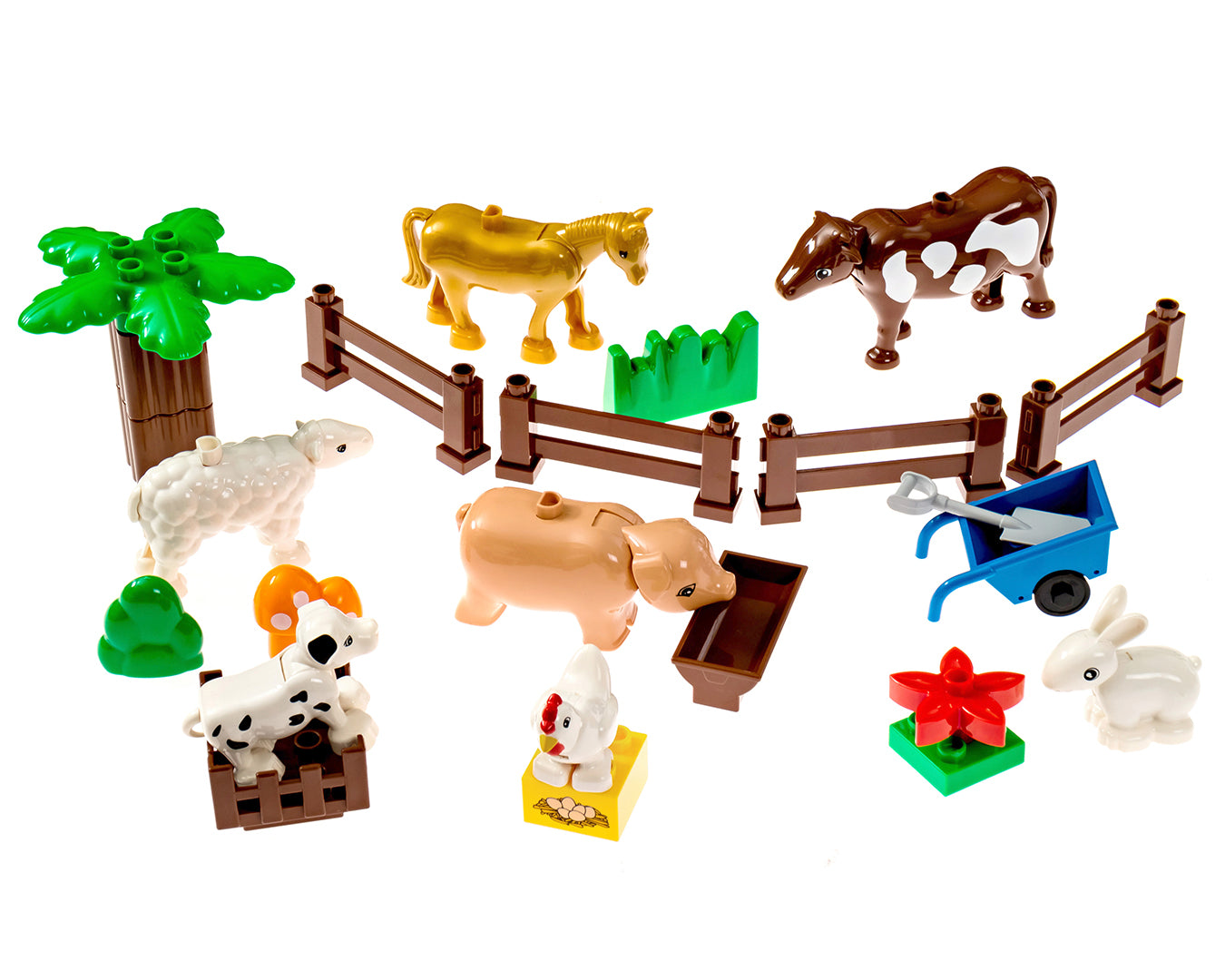 Farm Animals Building Block Set - 24 Pieces
