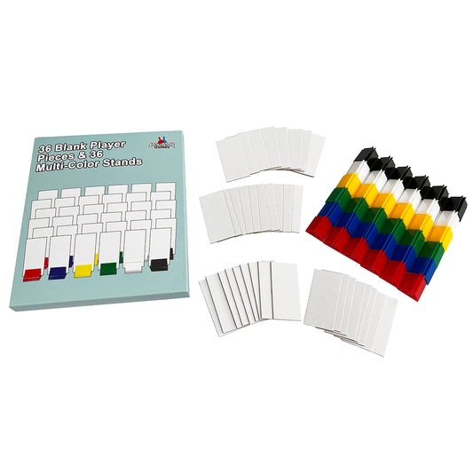 36 Blank Board Game Player Pieces