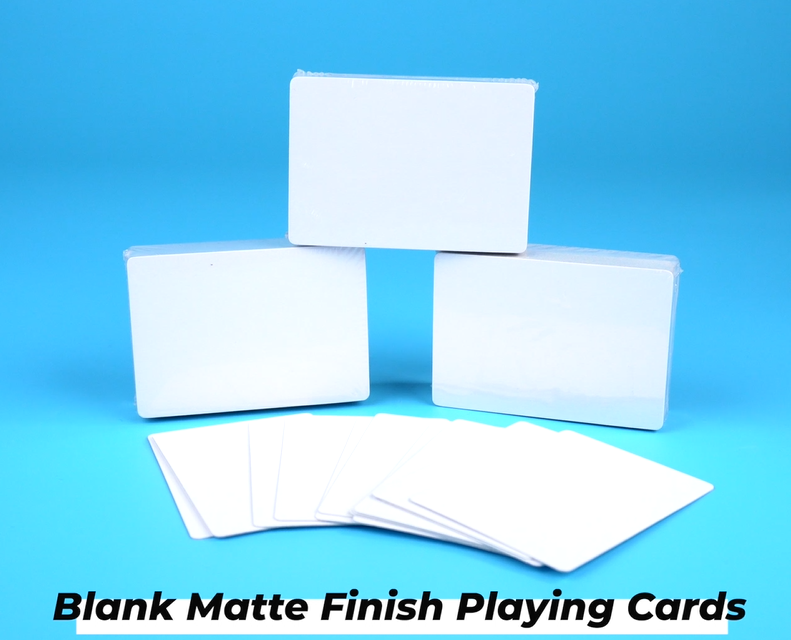 Blank Playing Cards - Mini size, Matte Finish, 200 Cards