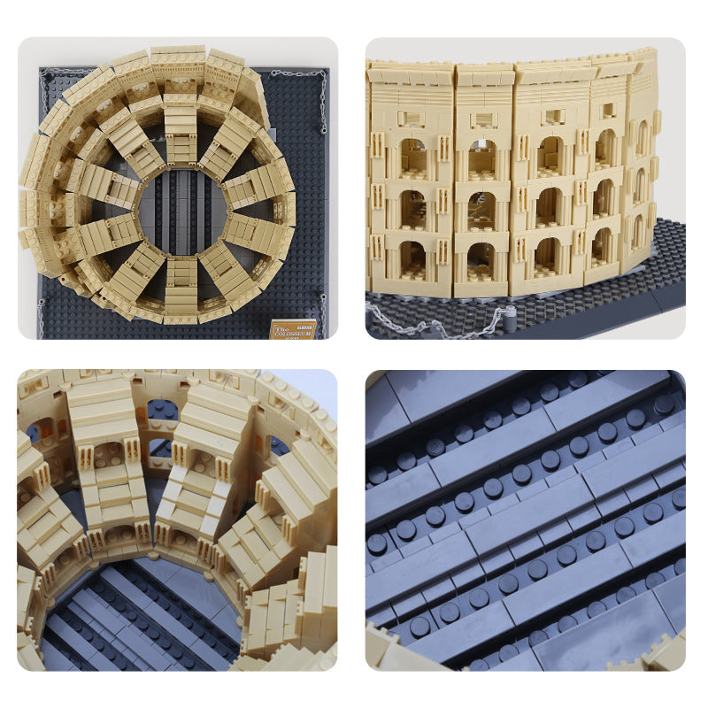 Roman Colosseum Building Block Set - 1756 Pieces