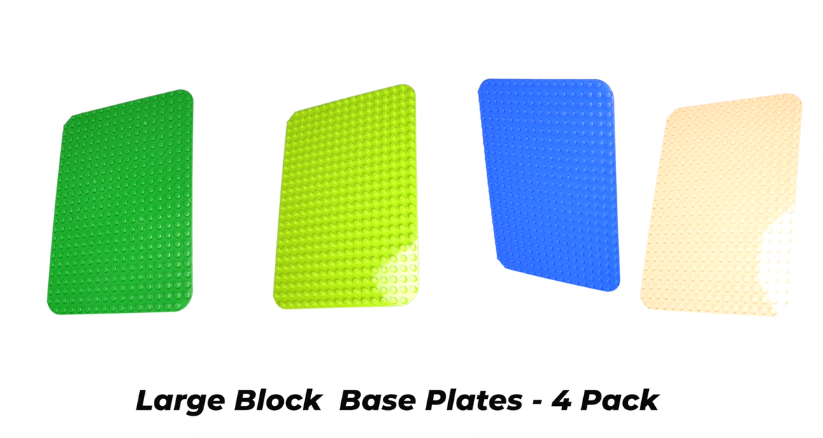 4 Building Block Base Plates – Apostrophe Games