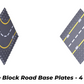 4 Road Building Block Base Plates Compatible with Duplo