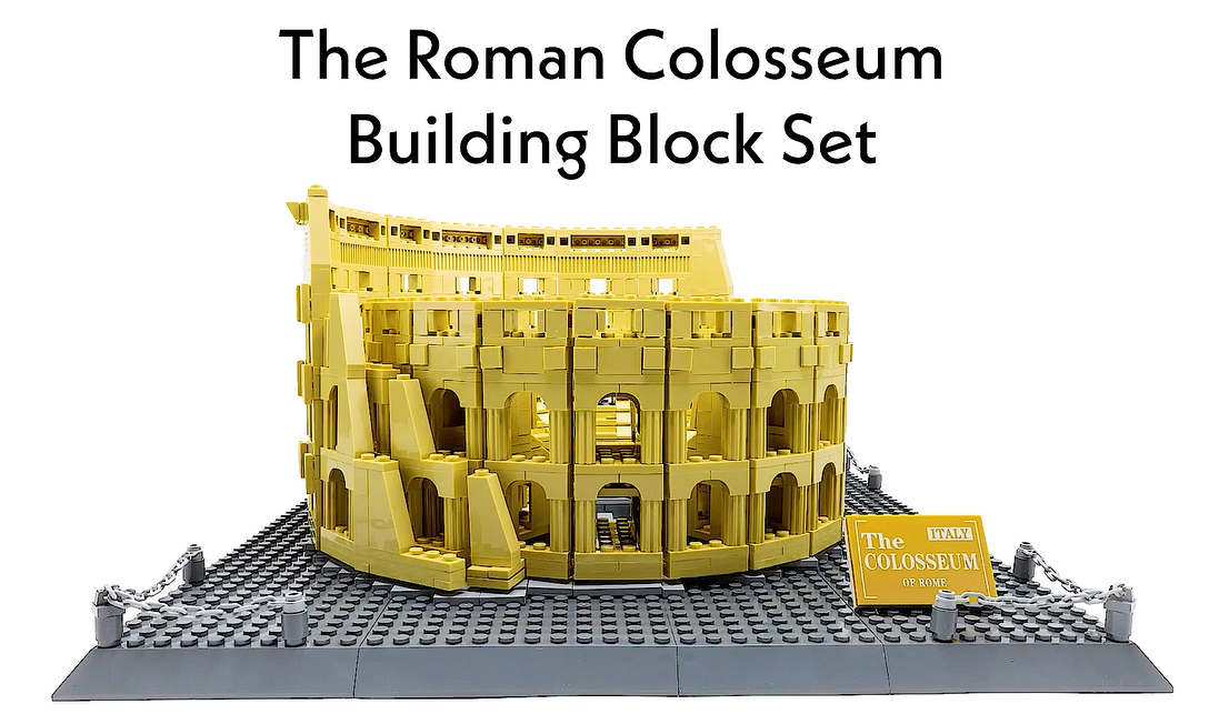 Roman Block Set Roman Colosseum Building Block Set - 1756 Pieces – Apostrophe Games