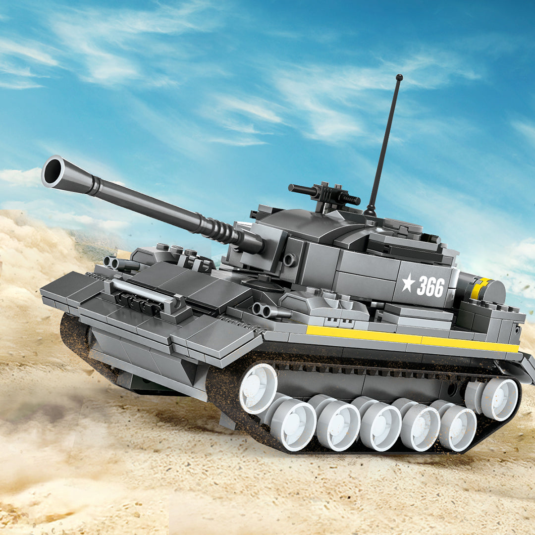 Heavy Tank Building Block Set - 340 Pieces