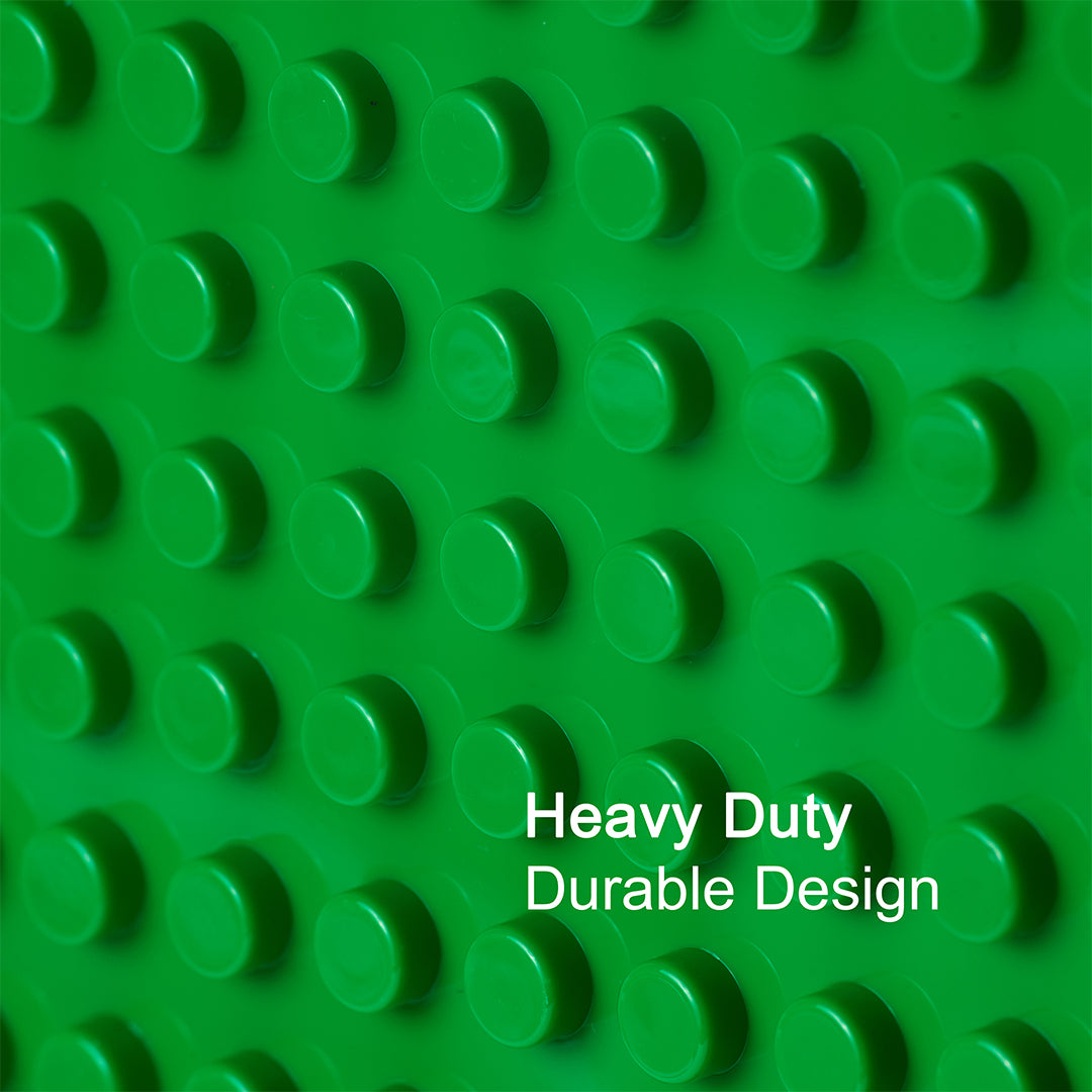 Green Building Block Base Plate Compatible with Duplo