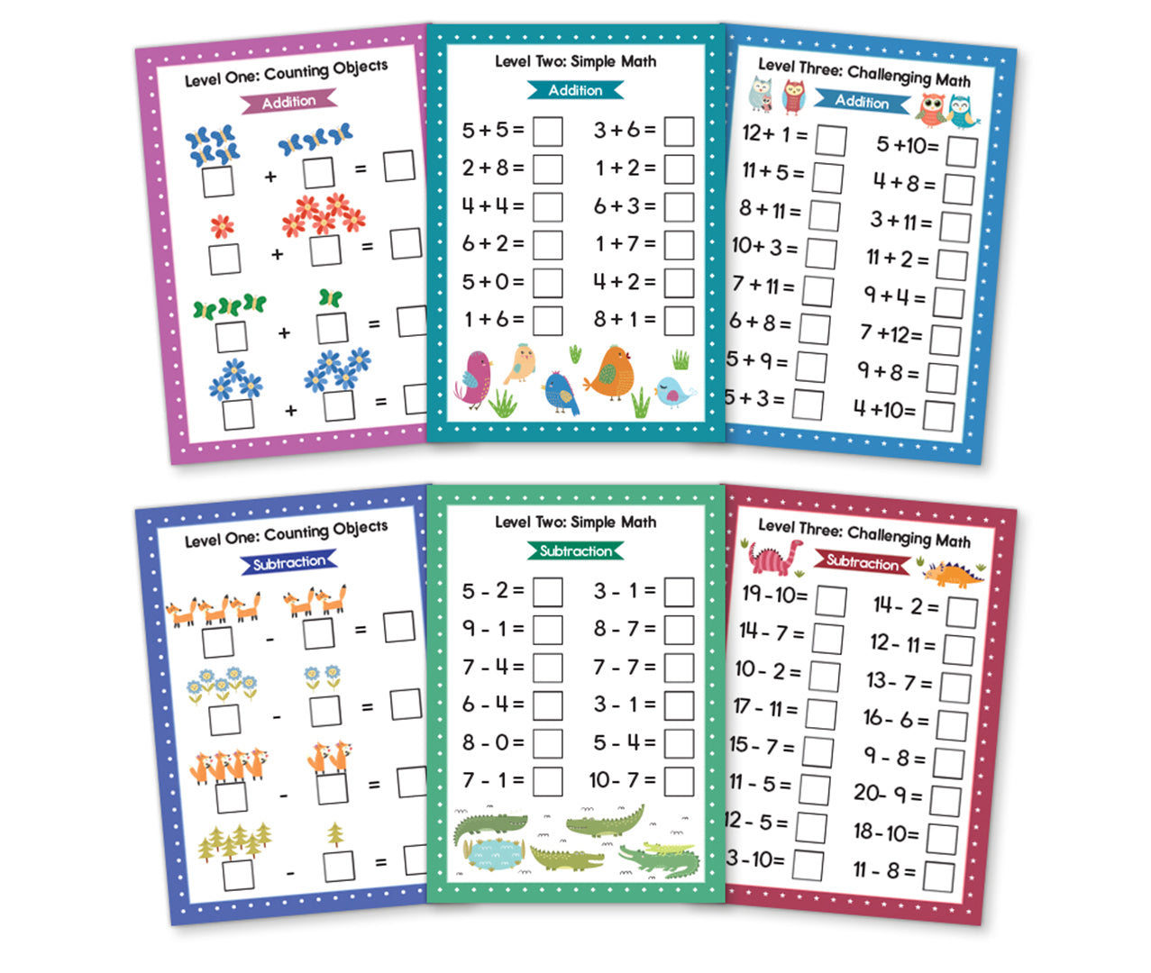 Reusable Dry Erase Addition & Subtraction Cards - Math Learning Made Easy!
