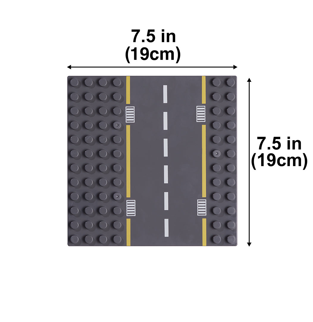4 Road Building Block Base Plates
