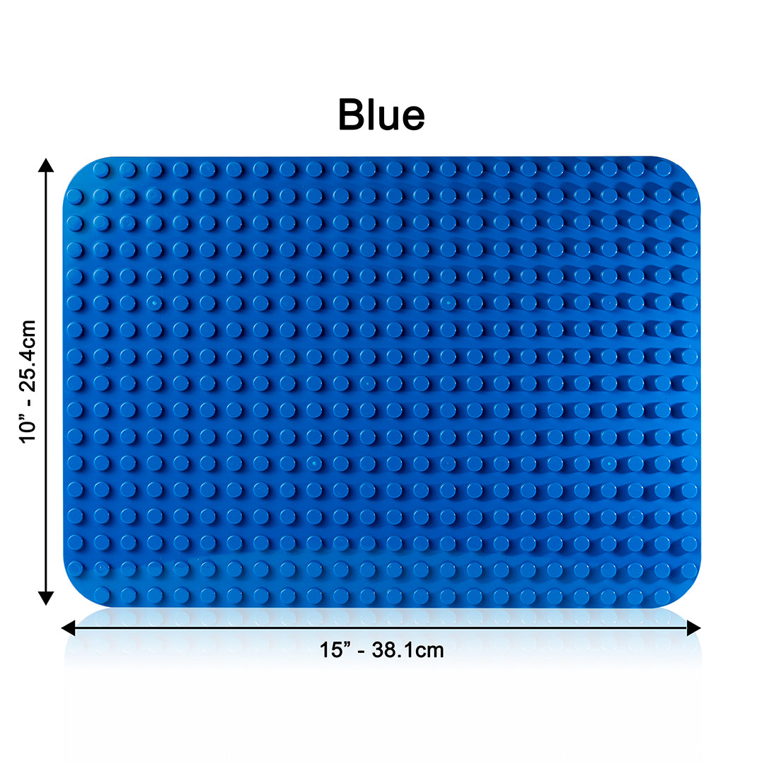 Apostrophe Games Road Baseplate - Premium Building Blocks Base Plates Compatible with All Major Brands - 6pcs Baseplate