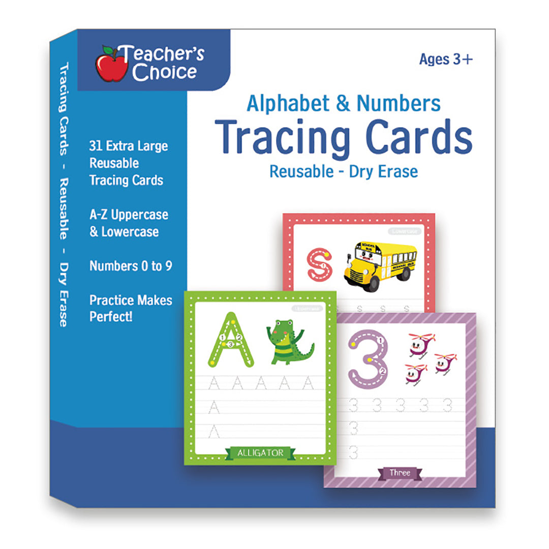 Reusable Dry Erase Alphabet & Number Tracing Cards - Learning to Write Made Easy!