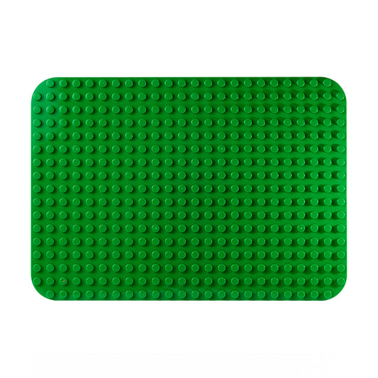 Green Building Block Base Plate Compatible with Duplo