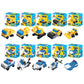 10 Police & Construction Themed Building Block Sets - Perfect Party Favors