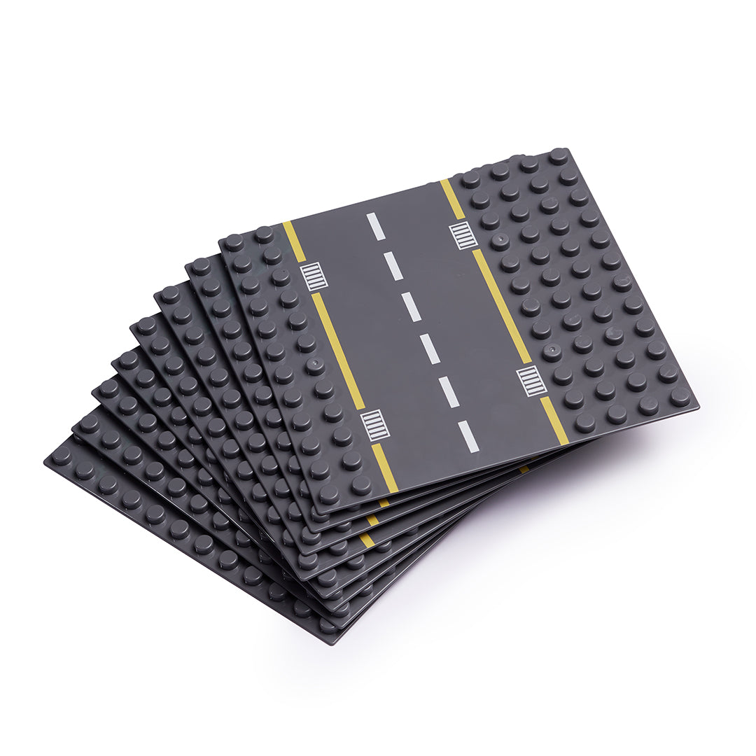 8 Road Building Block Base Plates