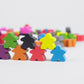 100 Multi-Color Wooden Meeples